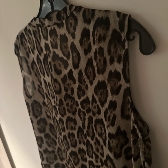 Zara sheer leopard print tunic size M - Picture 7 of 8